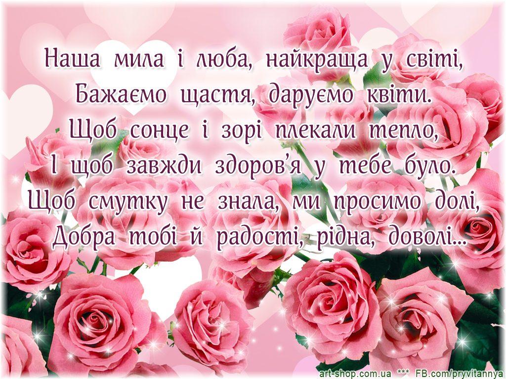 Привітання з Днем народження Мамі своїми словами від дочки, сина