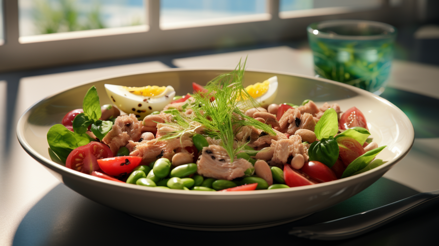 Рецепт Салату з Тунцем і Квасолею