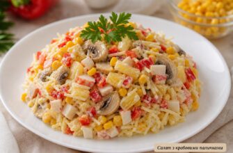 Салат з крабовими паличками і сиром: рецепт з ананасом, грибами, кукурудзою і болгарським перцем